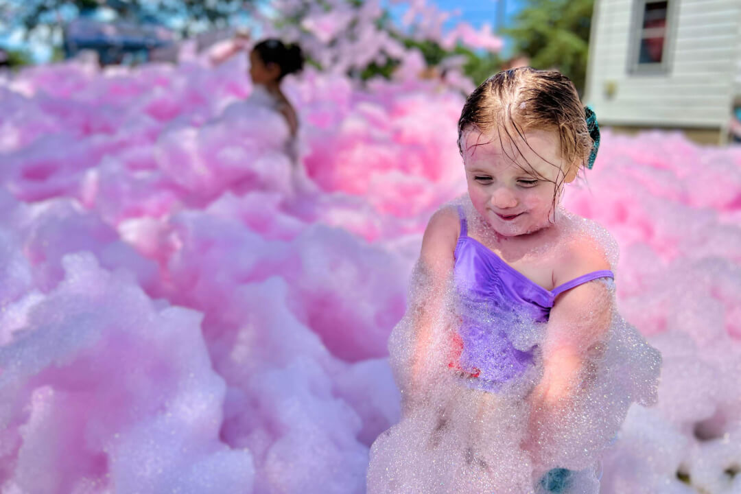 Pink foam party